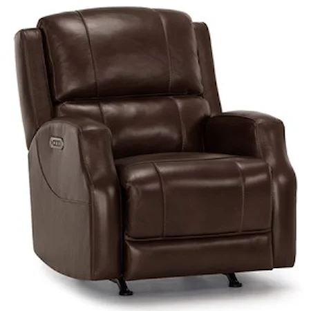 Casual Triple Power Rocker Recliner with USB Port